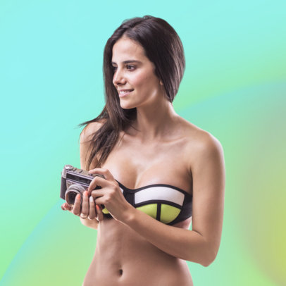People Photo Stock Maker In Beachwear Clothing