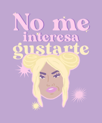 Meme T-Shirt Design Generator Featuring a Wendy Guevara-Inspired Quote