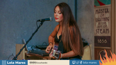 Online Twitch Overlay Generator for an Acoustic Streaming Channel