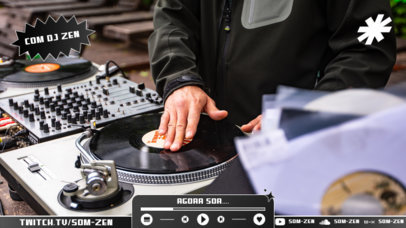 Online Twitch Overlay Template for Music Streamers