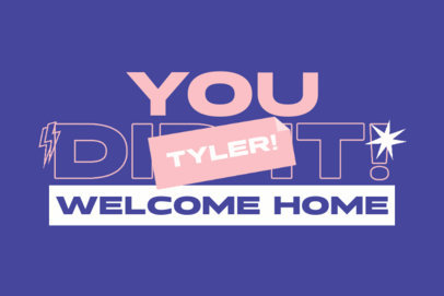 Yard Sign Generator for a Warming Welcome Home Message