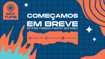 Stream-Themed Twitch Screen Template for a Music Channel