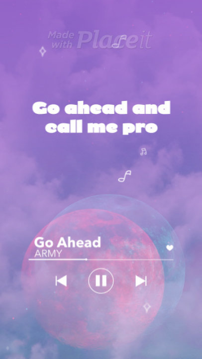 Music-Themed Instagram Story Video Creator Inspired by K-Pop