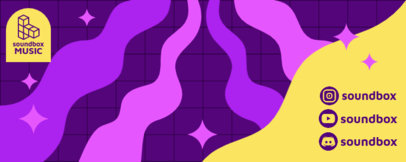 Twitch Profile Banner Creator for a DJ Stream Channel With a Cool Layout