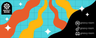 Twitch Profile BannerTemplate for a Groovy Music Stream Channel