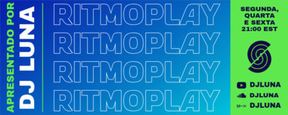 Twitch Profile Banner Templates Featuring a Music Theme for a Beats Channel