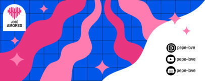 Colorful Twitch Profile Banner Creator Featuring Illustrated Waves for Music Streamers 6498f-el1