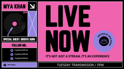 Twitch Screen Generator for Music Streamers Enthusiasts 6487a-el1