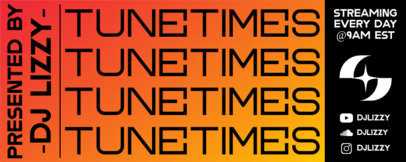 DJ-Themed Twitch Profile Banner Generator for a Music Streaming Channel 6490e-el1