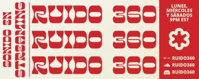 Livestream Twitch Profile Banner Creator for DJ Musicians 6490f-el1