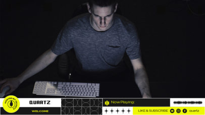 Minimalist Twitch Overlay Maker for Music Streamers 6485d-el1