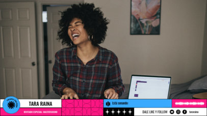 Cool Twitch Overlay Generator for a Musician Streaming Channel 6485e-el1