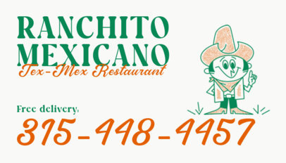 Magnet Design Maker with Cartoonish Graphics for a Tex-Mex Restaurant 6003