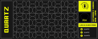 Minimalist Twitch Profile Banner Maker for a Music Event