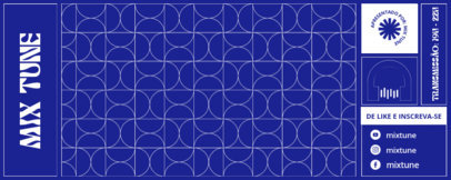 Event-Themed Twitch Profile Banner Template for Music Streamers