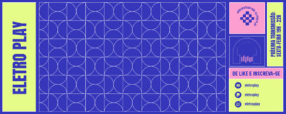 Twitch Profile Banner Maker Featuring a Colorful Style for Music Enthusiasts 6486h-el1