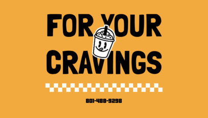 Magnet Design Template Featuring a Drink Graphic for a Fast-Food Restaurant  6005a