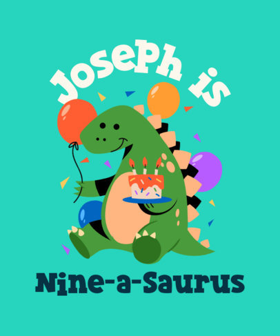 Party T-Shirt Design Creator to Celebrate a Child's Birthday Party