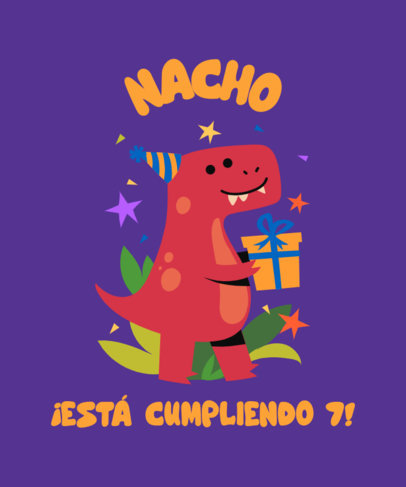 T-Shirt Design Generator With a Birthday Theme for a Kid's Party