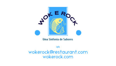 Front Business Card Creator Featuring an Asian Food Place Theme