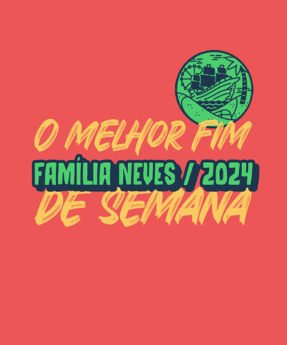 T-Shirt Design Generator with a Family Vacation-Themed Phrase