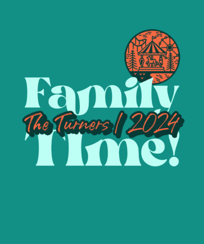 T-Shirt Design Creator for a Family Trip with a Carousel Graphic 
