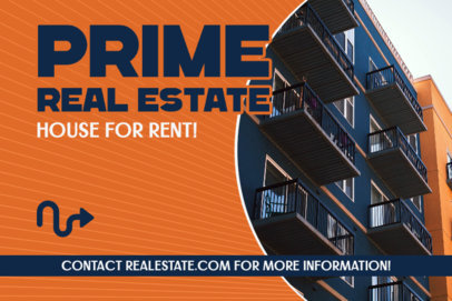 Property Rentals Yard Sign Template for a Real Este Business 5785g