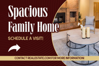 Yard Sign Maker With an Ad for a House Tour Visit