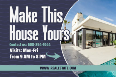 Yard Sign Generator Featuring a Real Estate Sale Promotional