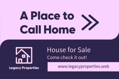 Yard Sign Maker Featuring a House Sale Ad