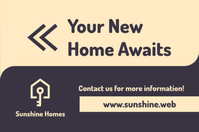 Yard Sign Template for a Real Estate Agency Ad