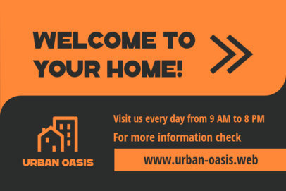 Yard Sign Creator for a Realtor's Open House Event 