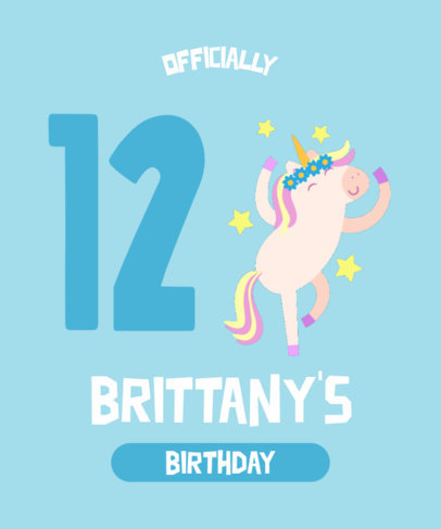 T-Shirt Design Generator Featuring a Child's Birthday Theme