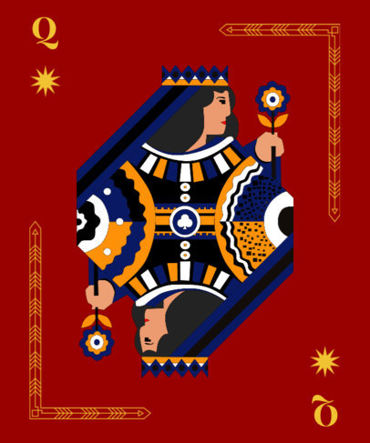 Queen Card T-Shirt Design Maker 