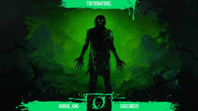 Twitch Webcam Overlay Maker Featuring a Halloween-Themed Illustration 4783l-5810