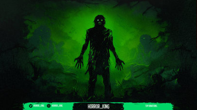 Twitch Overlay Maker Featuring a Halloween-Themed Graphic 4783l-5810