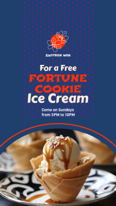 Instagram Story Maker Featuring a Promo for an Asian Restaurant