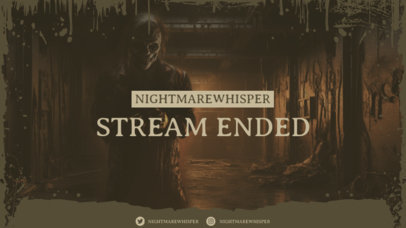 Stream-Ended Twitch Screen Generator With a Horror Aesthetic