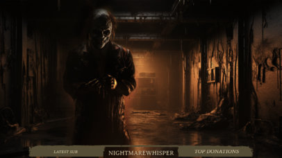 Horror Twitch Overlay Generator for a Halloween Gaming Profile 4783m-5810