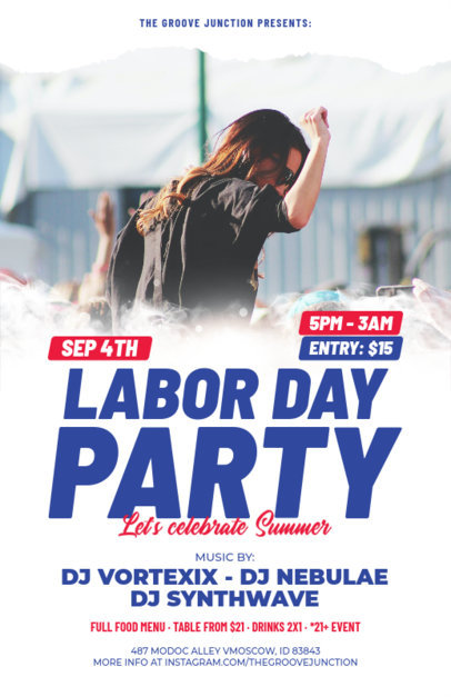 Online Flyer Maker for a Labor Day-Themed Party Event 6502 el1