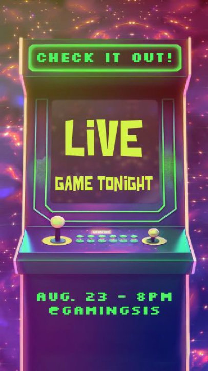 Gaming Instagram Story Video Creator for a Livestream Tournament 6984