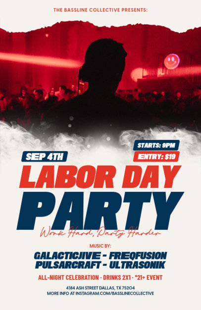 Flyer Design Generator to Promote a Labor Day Fest 6502e-el1