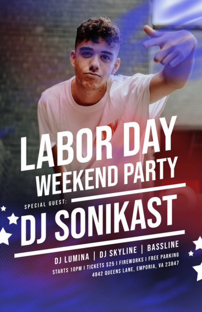 Flyer Design Generator for a Labor Day-Weekend Party 6508 el1