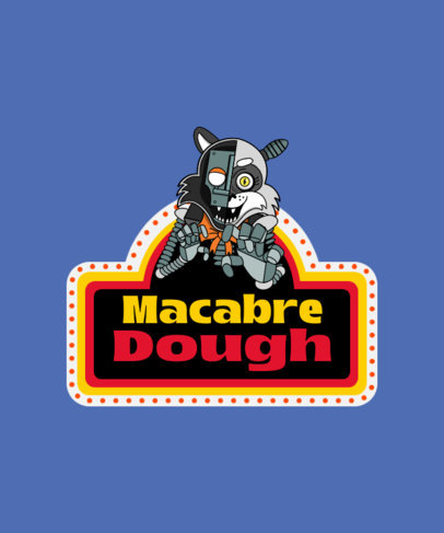 T-Shirt Design Generator with a Five Nights at Freddy's-Inspired Character for Halloween 5797b