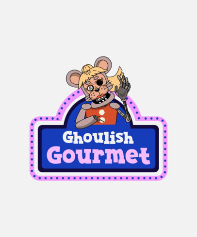 T-Shirt Design Maker with an Illustrated Teddy Bear Inspired by Five Nights at Freddy's 5797d