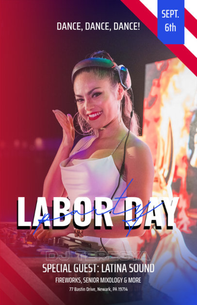 Online Flyer Template for a Labor Day Celebration 6506f-el1