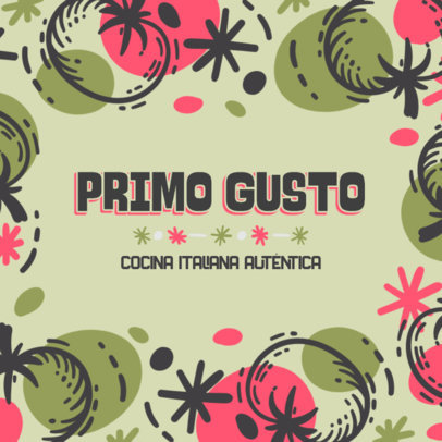 Paper Bag Design Generator Featuring Food Graphics for an Italian Restaurant