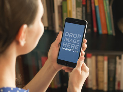 Using iPhone 6 at the Library