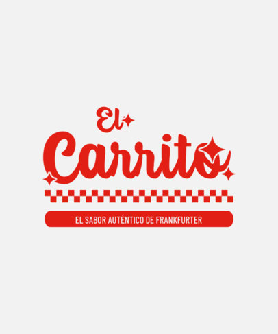 Front T-Shirt Design Maker Featuring a Retro Aesthetic for a Restaurant