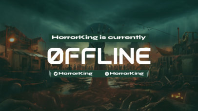 Horror Twitch Offline Banner Maker With a Halloween Aesthetic 5610h-5809